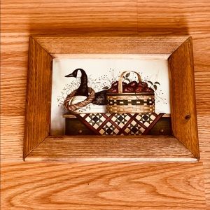 Handcrafted wood framed Country theme wall decor